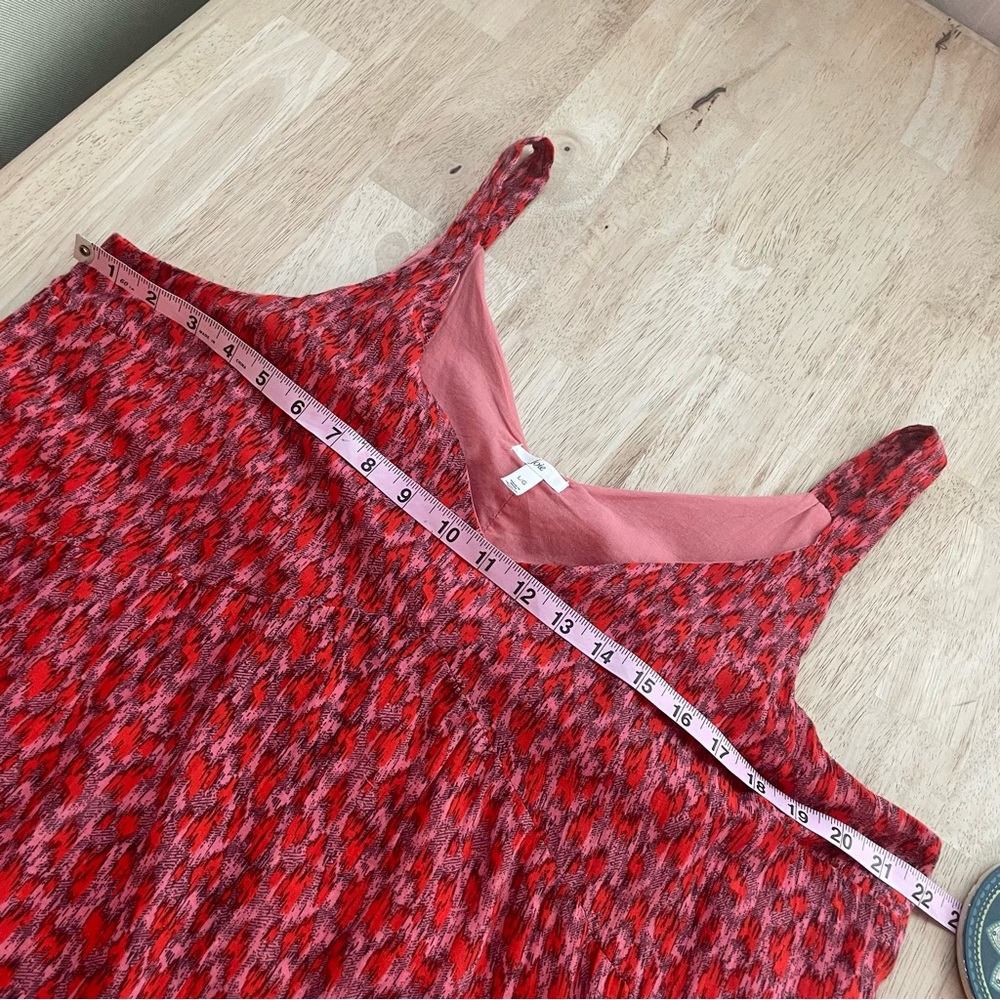 JOIE Red Print Sleeveless Maxi DRESS! Fully lined! Good condition! Lg - Picture 10 of 11
